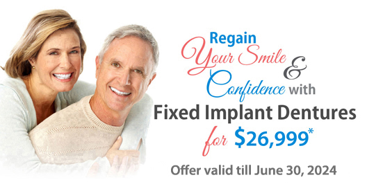 Fixed Implant Dentures for $26,999* at Implants Guru