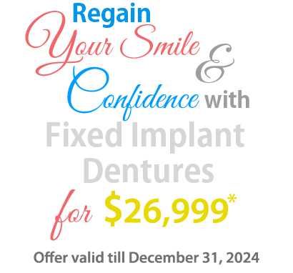 Fixed Implant Dentures Offer