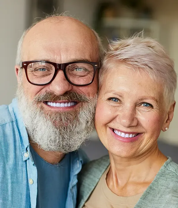 Old Couple Smiling